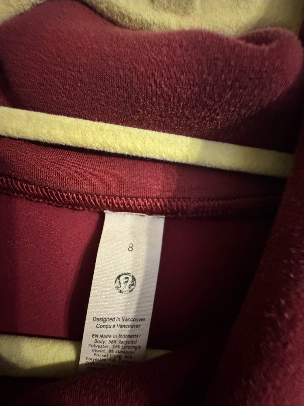 Oversized Lululemon Maroon Turtleneck Sweatshirt - - Picture 6 of 7